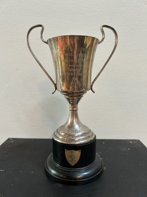 Home Decor - Antique English Trophy - Peter Dominic Men's Tennis Doubles Challenge Cup 1963