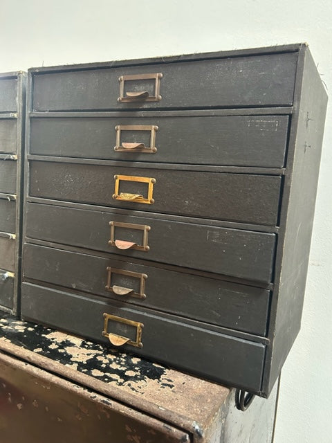 English Vintage Box drawers - storage + collectable