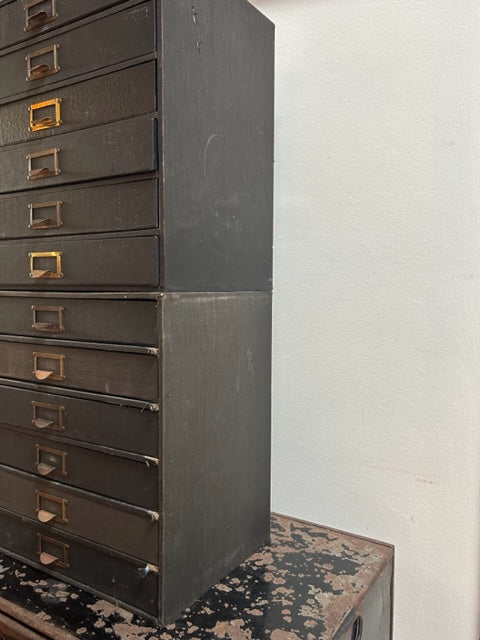 English Vintage Box drawers - storage + collectable