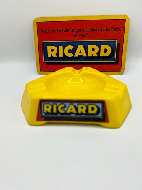 Vintage RICARD red , yellow + blue placemat !