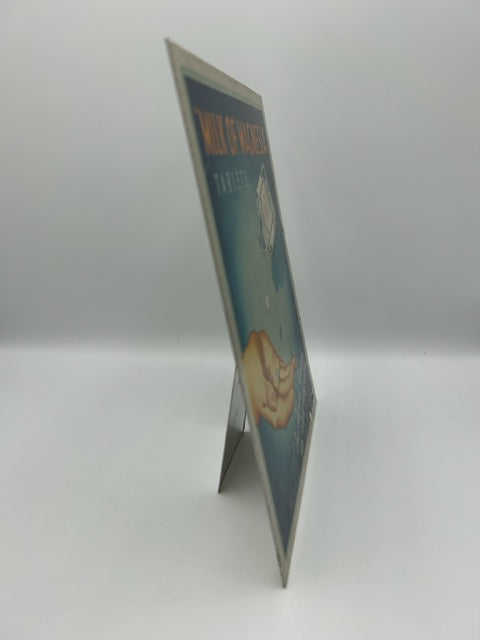 VINTAGE BRITISH ADVERTISING sign  Stand up - MILK of MAGNESIA TABLETS