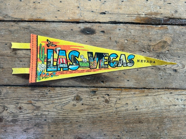 Vintage USA Las Vegas Felt Pennant - Americana
