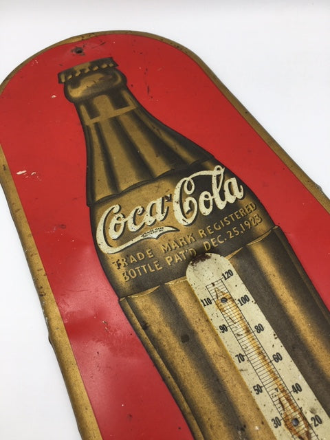 Iconic Vintage Americana Coca-Cola advertising Thermometer sign SOLD