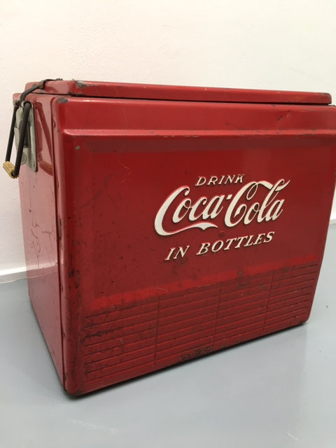 Iconic Americana Original 1950’s Coca Cola ice chest advertising SOLD