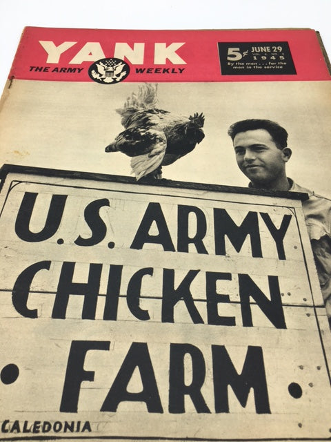VINTAGE AMERICAN " YANK " ARMY WEEKLY PAPER JUNE 29TH 1945