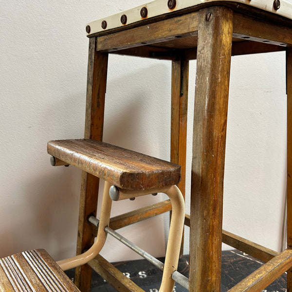 Antique folding step stool sale