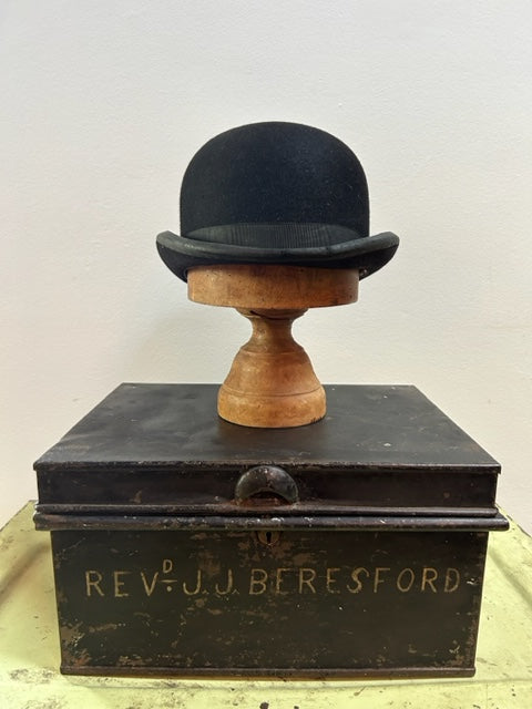 Antique English Gentleman's Top Hat - Lock & Co Hatters , St James Street London established in 1759