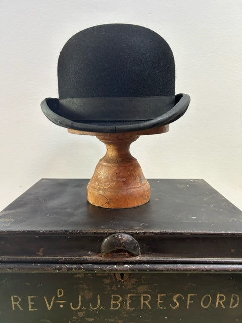 Antique English Gentleman's Top Hat - Lock & Co Hatters , St James Street London established in 1759