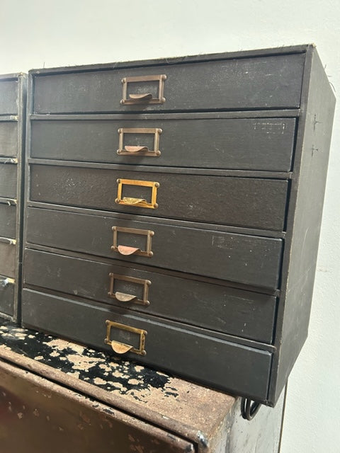 English Vintage Box drawers - storage + collectable - SOLD -