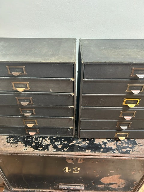 English Vintage Box drawers - storage + collectable - SOLD -