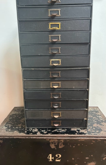English Vintage Box drawers - storage + collectable - SOLD -