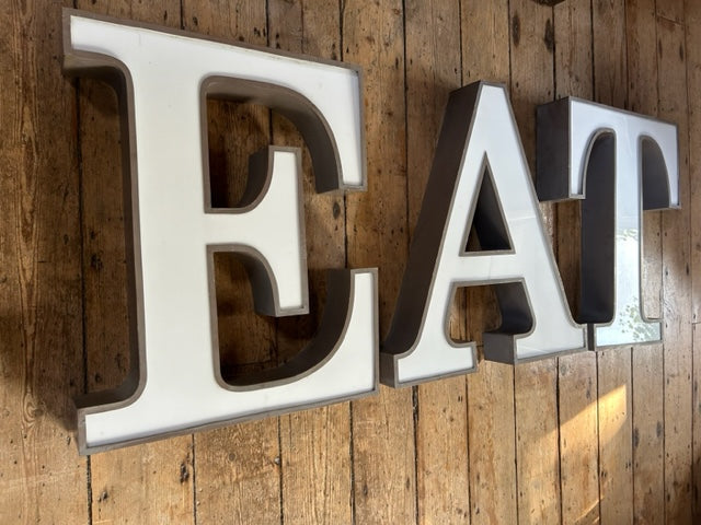 FABULOUS ENGLISH LARGE SHOP LETTERS " TEA " OR " EAT " E A T