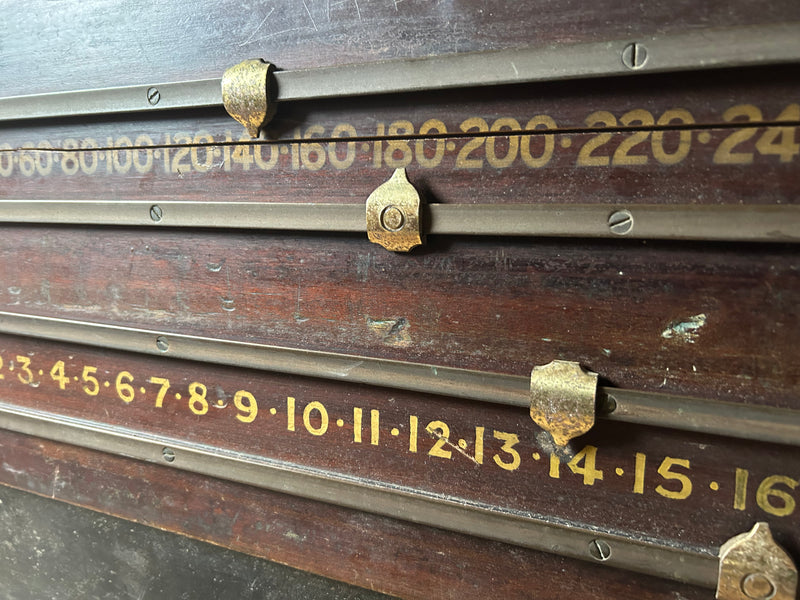 VINTAGE WOODEN BILLARDS SCORE BOARD ! - SOLD -