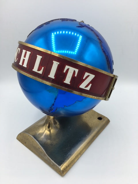 VINTAGE Schlitz Beer world globe Advertising