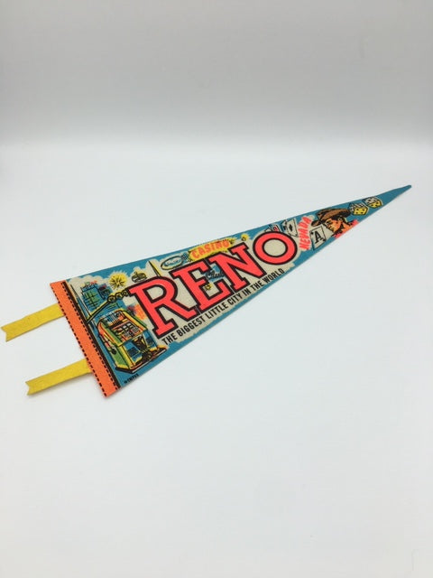 Vintage USA RENO Felt Pennant - Americana