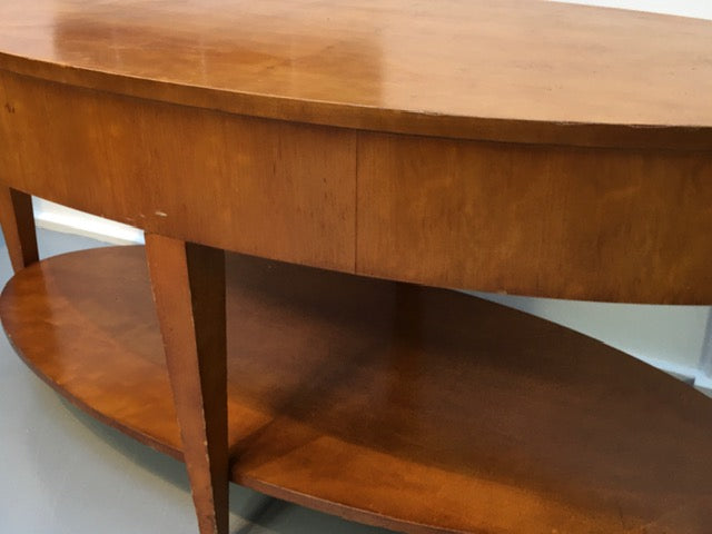 Vintage Mid Century oval teak coffee table SOLD