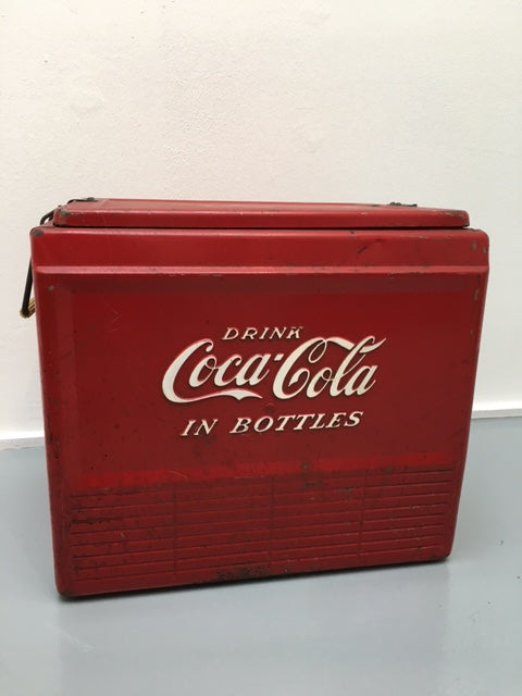 Iconic Americana Original 1950’s Coca Cola ice chest advertising SOLD