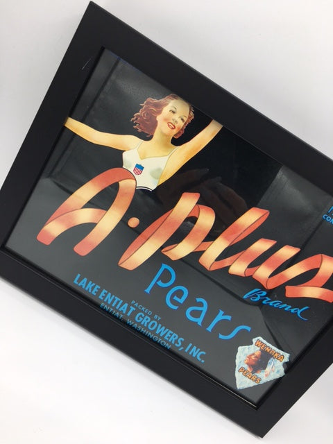 Original vintage A PLUS BRAND Pears Washington USA - SOLD -